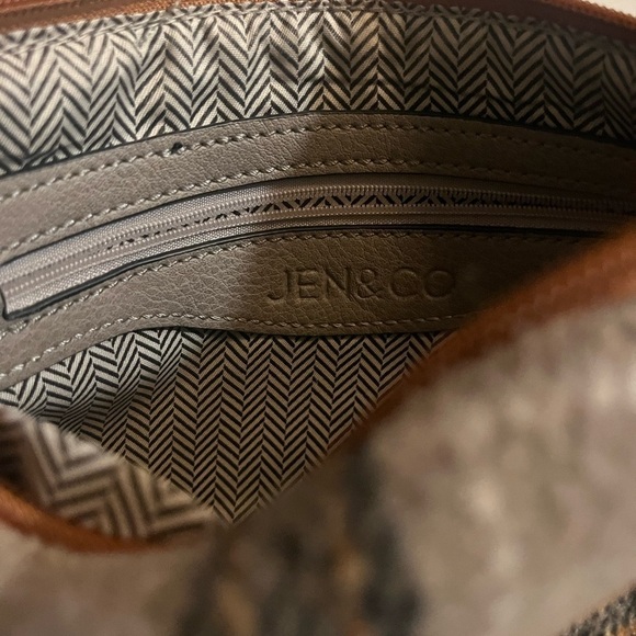 Jenn & Co Flannel Striped Shoulder Bag Purse - Picture 8 of 8